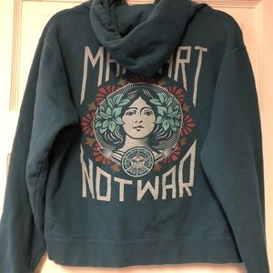 Make Art Not War Obey sweatshirt.